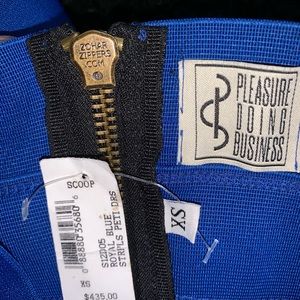 Pleasure doing business royal blue strpls drs NW